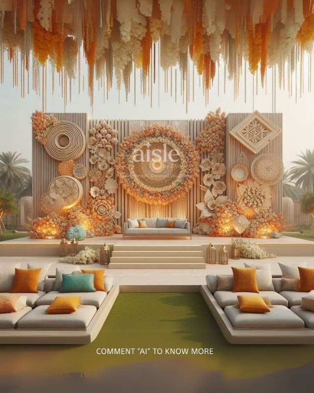 Soft Shades Haldi Decor!