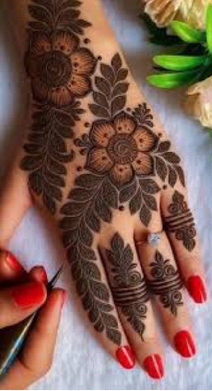 Back Hand Mehendi Design