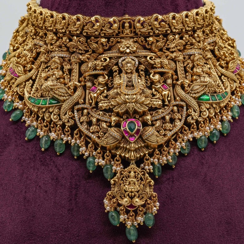 Antique Temple Necklace “Tradition sculpted into exquisite beauty.”