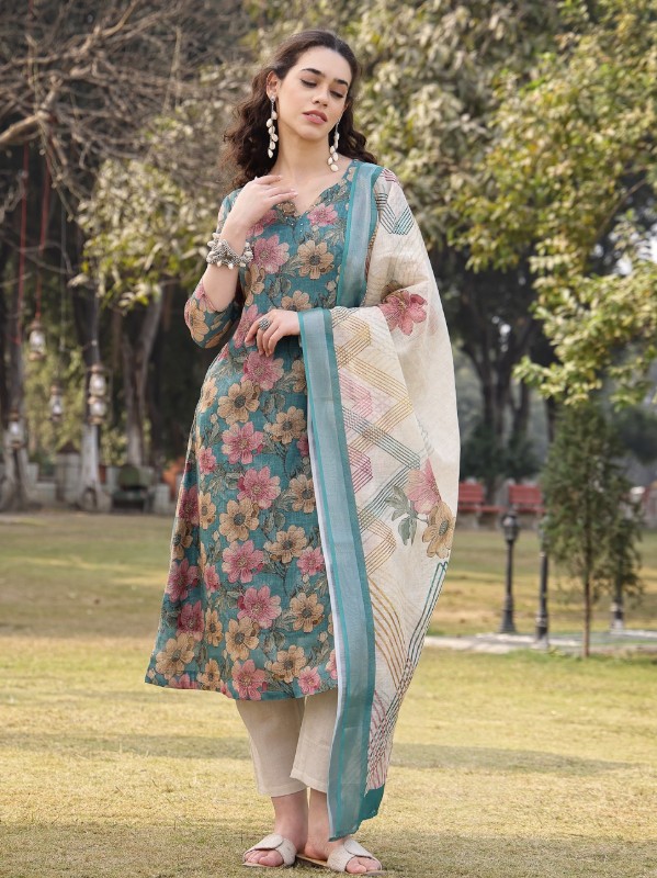 Teal Bloom 3PC Set