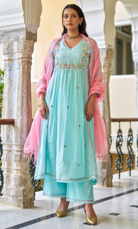 Aqua Pink Festive 3PC Set