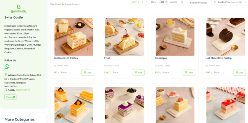 Browse our fresh pastry collection