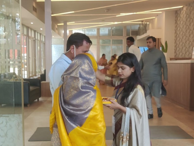 Welcome of Guest in Hyderabad