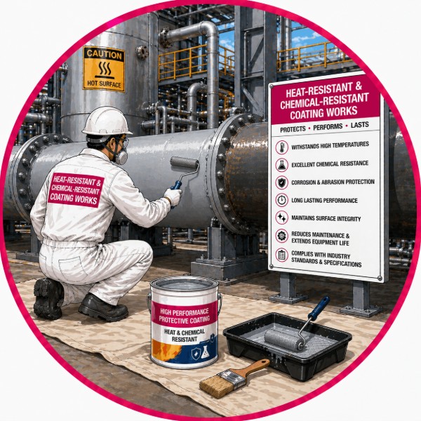 Heat-resistant and chemical-resistant coating works in Vadodara